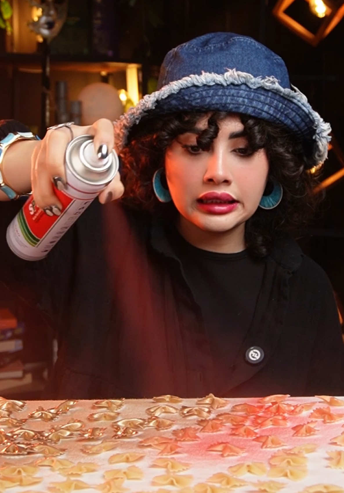 تیشرتمو با ماکارونی رنگ کردم😨🍝