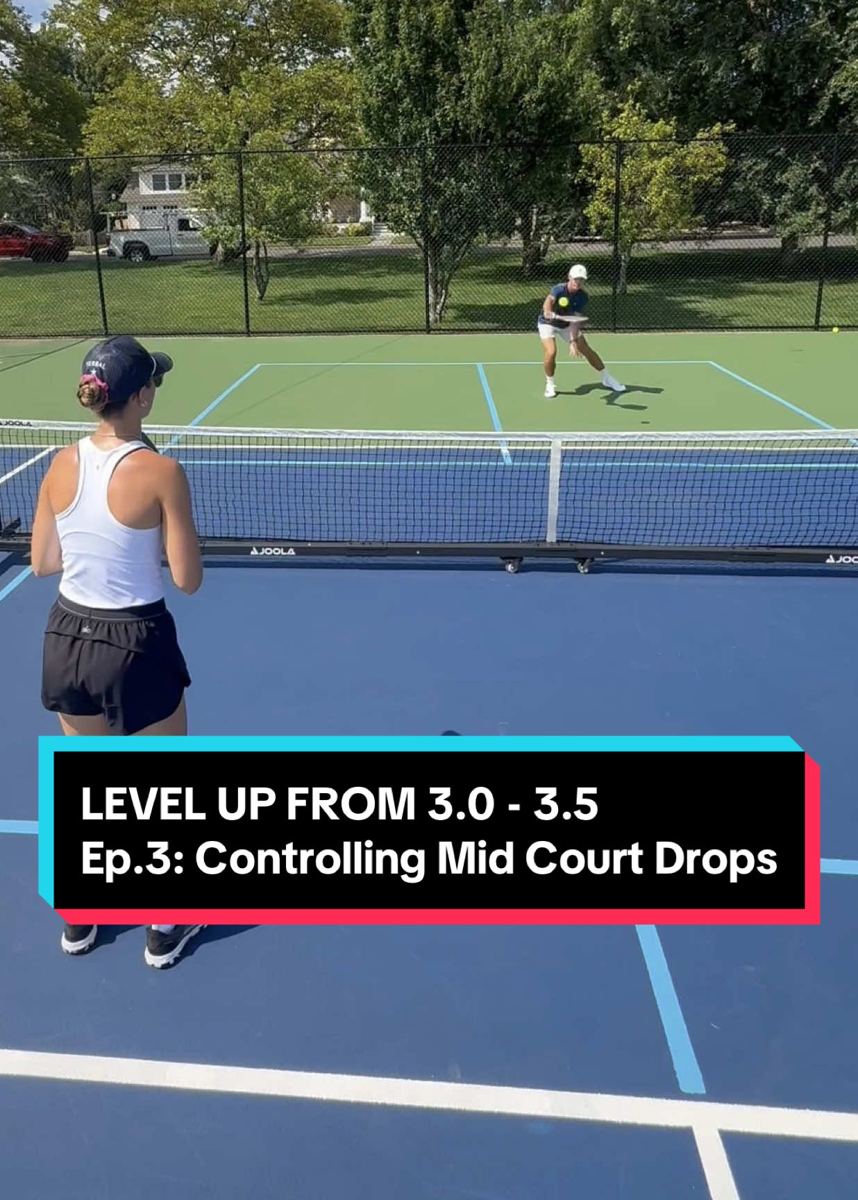🔥 Level Up From 3.0 - 3.5 🔥 Ep.3: Controlling Mid Court Drops #pickleball #pickleballinstructor #pickleballdrills #pickleballtips #fyp #creatorsearchinsights @clairemalone 