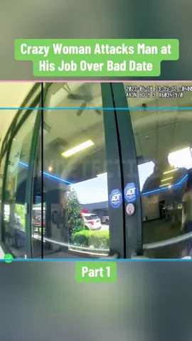 Crazy Woman Attacks Man at His Job Over Bad Date Part 1 #cops #copsoftiktok #police #policeofficer #bodycam #crime #truecrime #truestory #foryou #fyp 