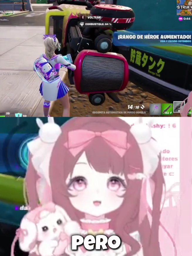 Los carros de Fortnite no me quieren 😿 #fyp #vtuber #fortnite #cute #GamerGirl #streamer #clips 
