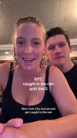 NYC caught in the rain #newyork #newyorkcity #nyc #nyctiktok #nycfood #nycrestaurants #guiness #splittheg #nyclife 