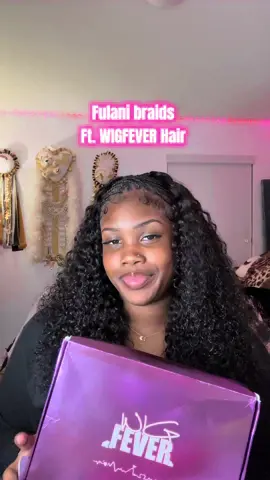 Luv this hairstyle down 🎀@WigFever Hair #halfwig #easyinstall #fulanibraids #pretty #curly #blowthisup #wigfeverhair #fypシ゚viral #fyp #JadaRenee 