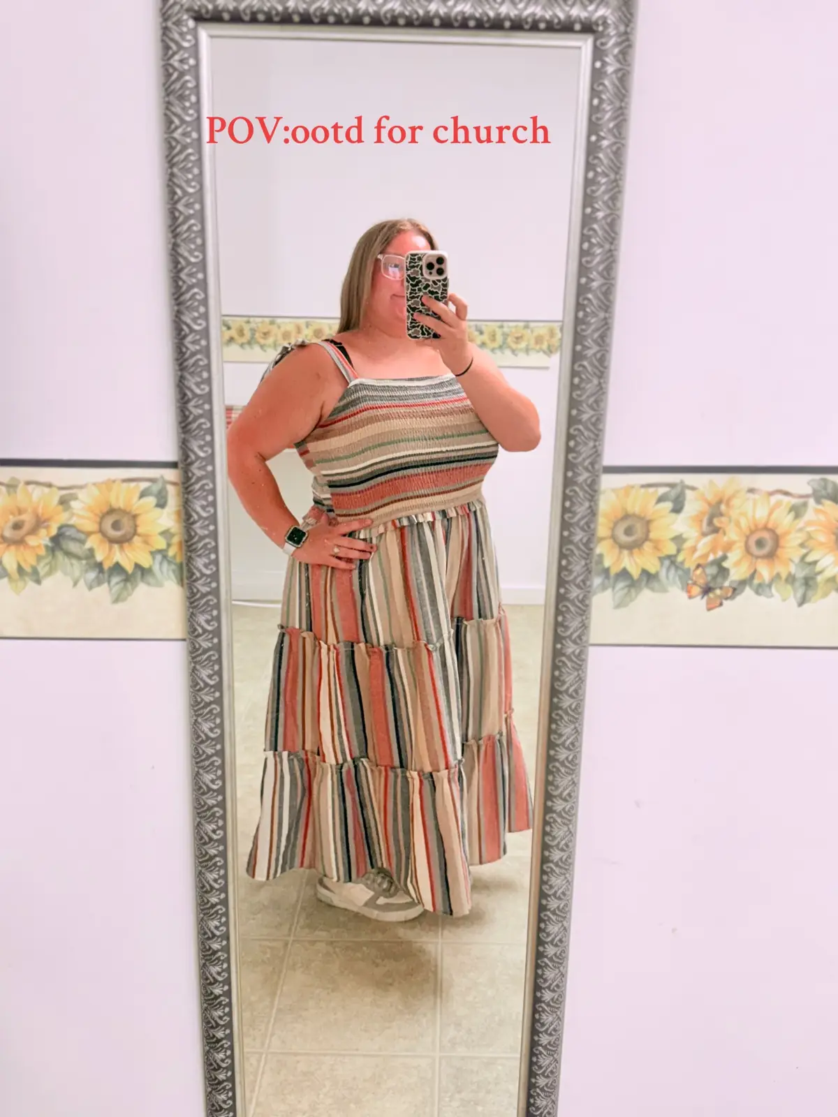 OOTD!!#fyp #christiantiktok #viral #jesus #christian #christiangirl #creatorsearchinsights #bellsoutletfinds #dresses #summervibes 