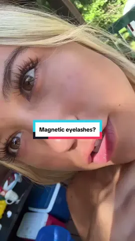 I’m actually shocked with how much I’m obsessed with these #magneticeyelashes #wosado #fakeeyelashes #foryou #brookiesgrwmsofficial #reveiw #tiktokshop #deals #influence #viral #recommend #camping #quick #onthego #easy 
