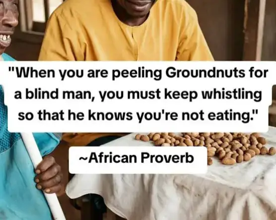 MEANING: When you are in a position of trust or performing a service for someone who cannot verify your actions, you must make extra efforts to demonstrate your honesty and transparency. #AfricanProverbs  #kenyantiktok🇰🇪  #fyp  #africa  #African  #africantiktok 