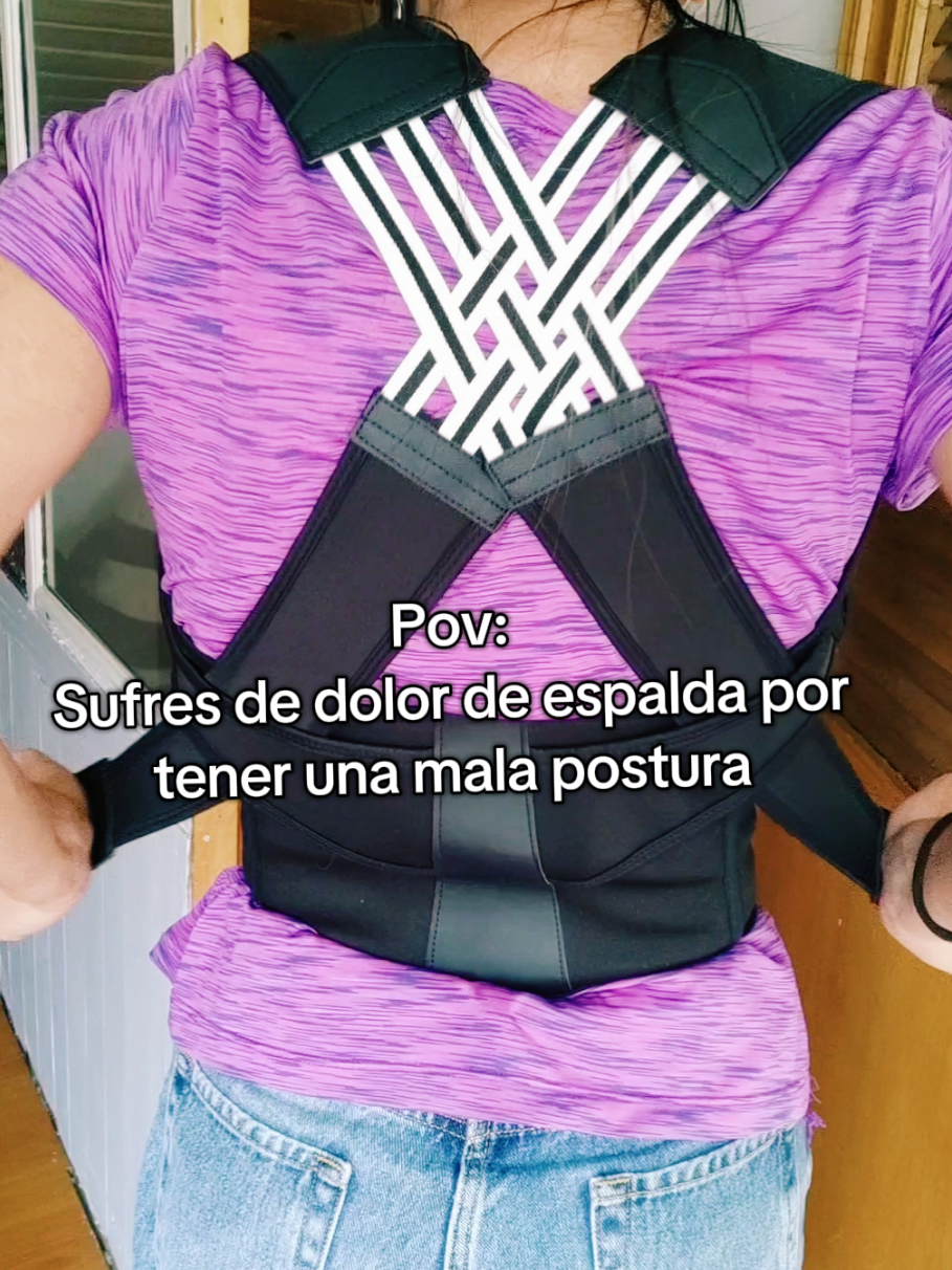 linda postura y menos dolores de espalda 🥺 #dolordeespalda #postura #correctordepostura #escoliosis #posturecorrection #espalda #posturacorreta 