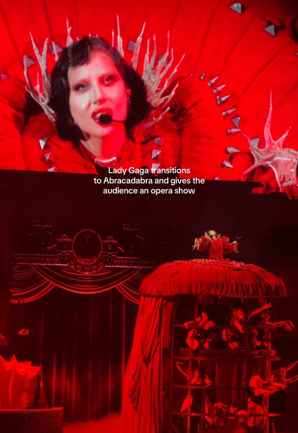 She is so talented AHHHHHH #mayhemball #ladygaga #lasvegas #tmobilearena #liveconcert #abracadabra 
