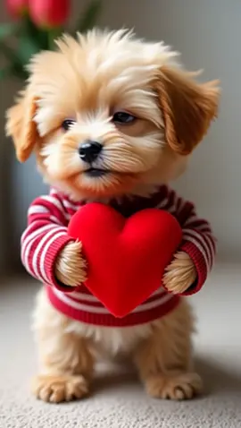 I love you ❤️😘 #cutepuppy #lovedogs #puppydog #fyp #rose #dogsoftiktok #cutebaby #sweet #viralvideo #fluffy #yavruköpek 