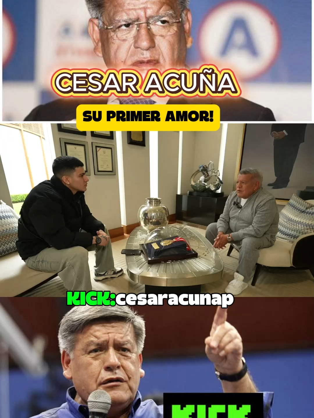 Comparte un poco sobre su vida amorosa! #amoraprimeravista #pyp #peru🇵🇪 #cesaracuña #familia