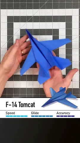 Epic Jet Paper Airplane REALLY Flies! How To Make F-14 Tomcat #papercraft #paper #airplane 