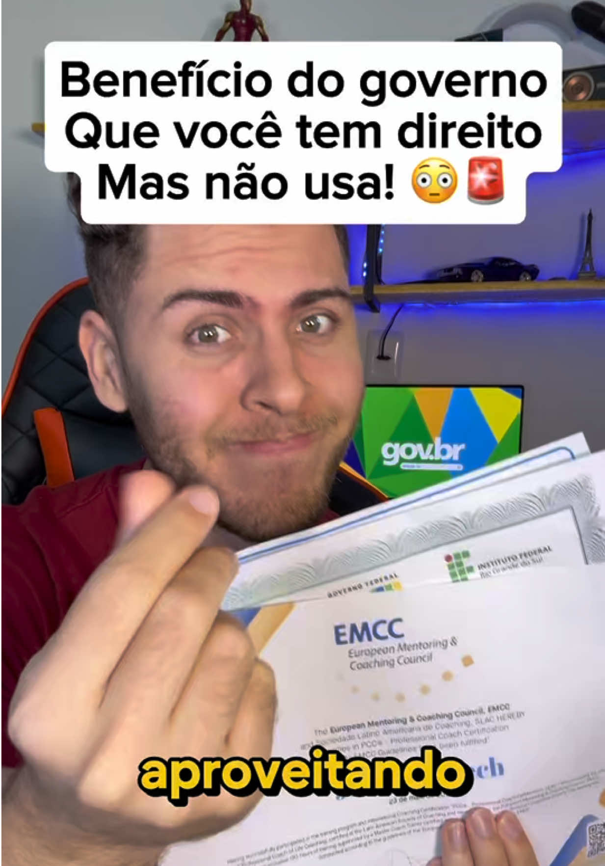 Benefício do governo que você tem direito e nem está aproveitando! 😮 todo mundo deveria saber disso com direito até a certificado. #dicas #tecnologia #cursos #estudo #conhecimento #jefdicastech #jefdicas 
