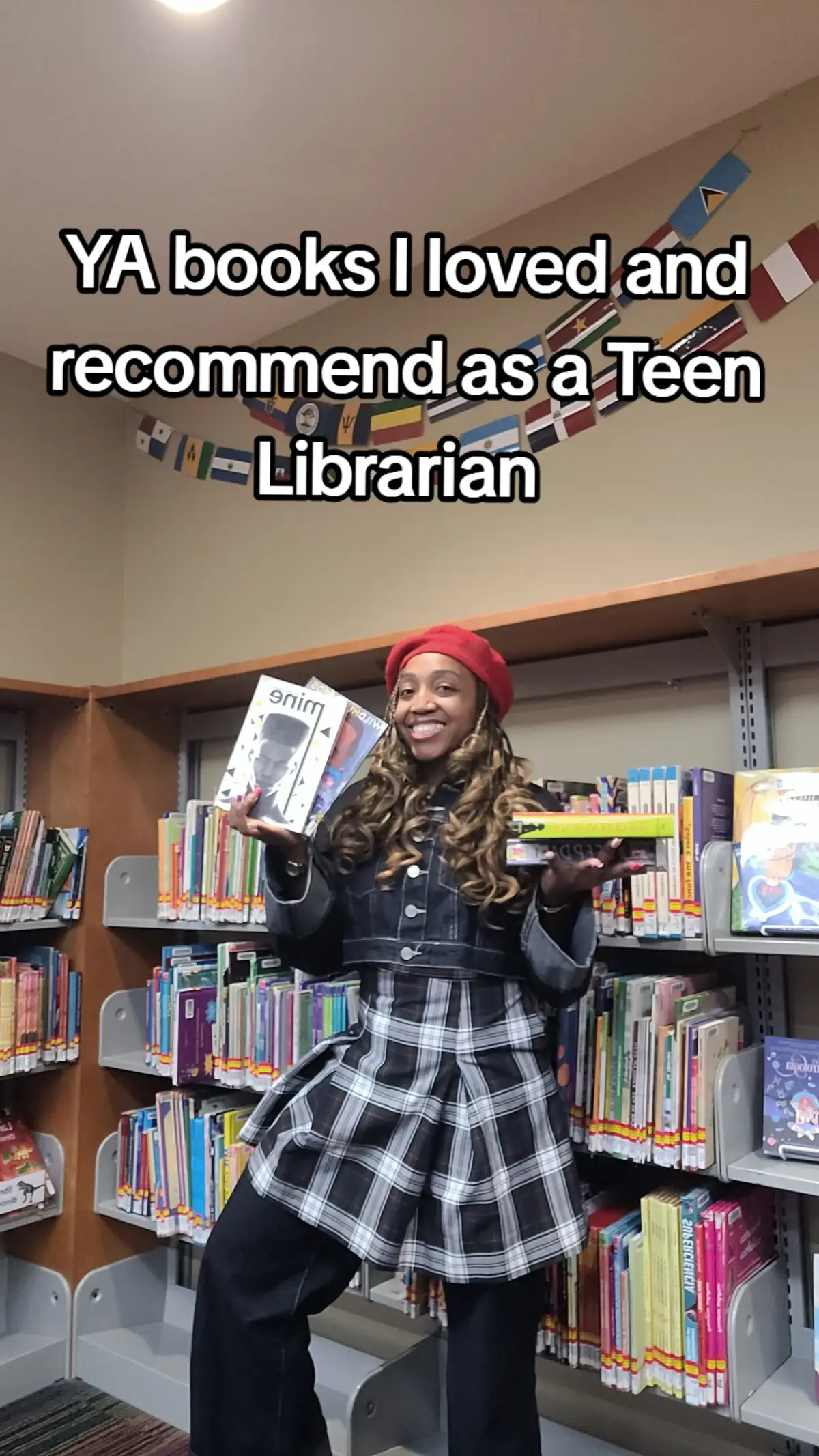 It's not hard to get teens to read if you're reading what you recommend to them ❤️ #bookrecommendations  #ablacklibrarian  #library  #librarytiktok  #readersoftiktok  #teenlibrarian  #publiclibrary 