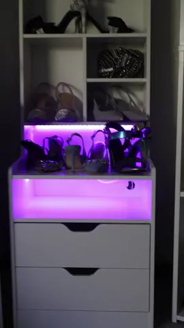 Instead of buying more shelf for my shoes I'm here buying more shoes and no space for them here I'm using a nightstand as a shoe show but it's really nice I like it! 👠👟🛏️😍 #Shoes #Nightstand #Space #Style 