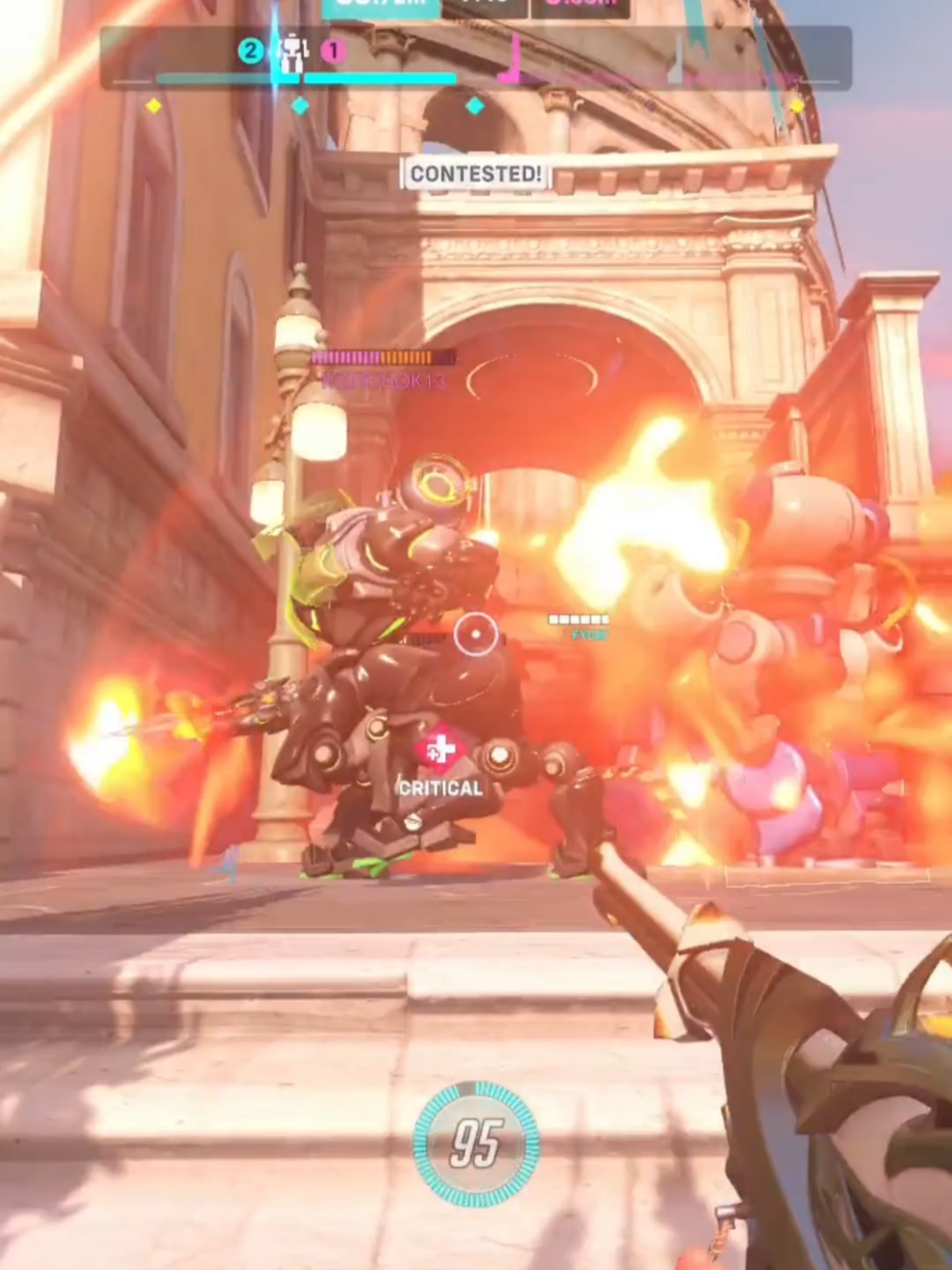 the great escape (ignore me missing all my healing shots i was scared) #ow2 #overwatch #anaamari #anaoverwatch
