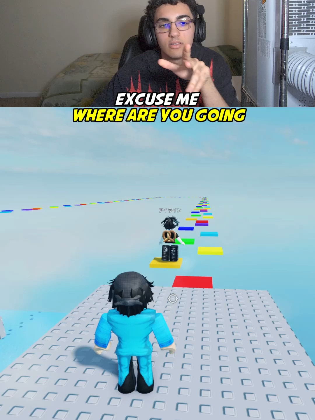 Excuse Me Where Are You Going!#roblox #mm2 #caseoh