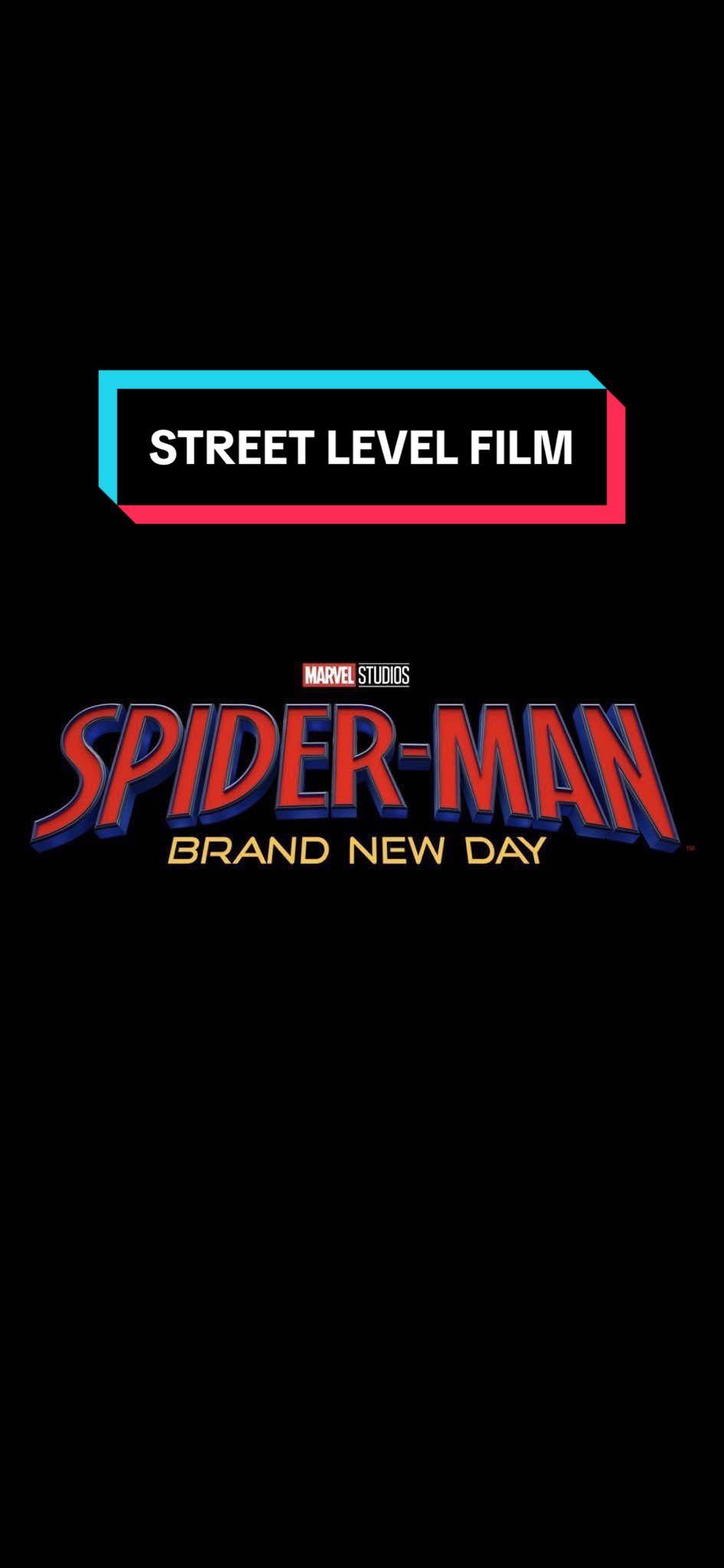 Spiderman Brand New Day is A Street Level Film #spiderman #spidermanbrandnewday #fyp #mcu 