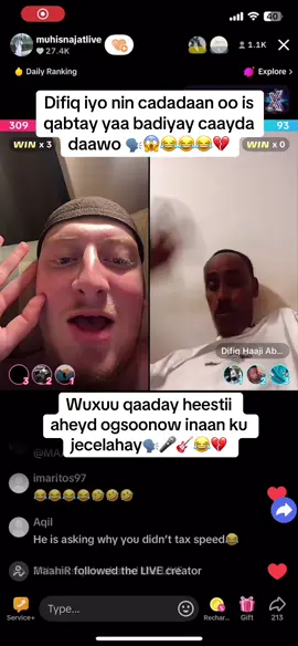 Lagend waaye🔥🫡#LIVEBAARE @muhisnajatlive @Difiq Haaji Abdi 