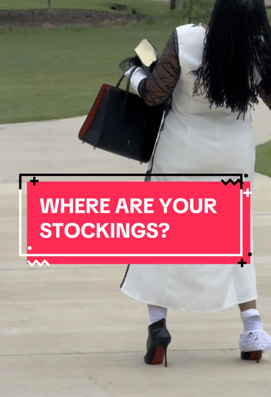 Hey y’all! Sheneka said are y’all wearing y’all stockings? 👀 It’s a season of consecration and a season to bless His name. Type in “GLORY” and Tag someone else who needs to laugh today. #sanctifiedsheneka #consecration #churchfunny #praisehim #notmuchlonger  
