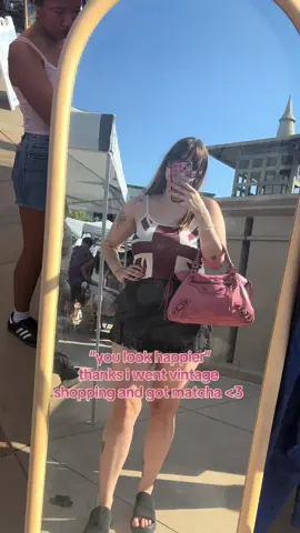 had the best time @soulrealmarket & getting matcha at vivot 💞 #fyp #soulrealmarket #oc #fullerton #vintage #fleamarket #la #nightmarket #thrifting #y2k #matcha #vivotcraftcafe #thrifting 
