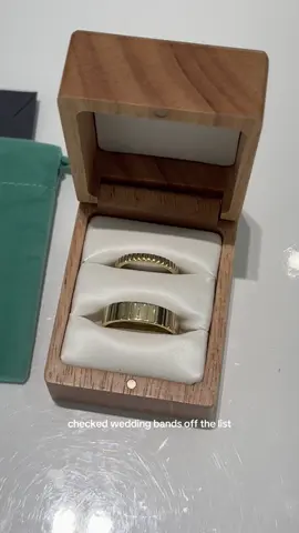 Matching bands 🤍🥹 #weddingbands #2025bride #wedding #weddingring 