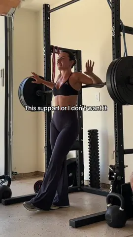 Just a girl trying to get back to squatting heavy post baby! It’s a working progress but it’s made easier with a little support from my hubby!