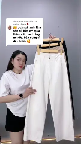 Trả lời @Loan review bigsize🌹 da e cam ơn c  iu ạ #conhobigsize #thoitrangbigsize #ươc_duoc_len_xu_huong #quanjean #quansuong 