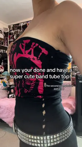 Super fast and easy tube tops (tube tops are definitely one of the easiest diys I have so many:3) #DIY #fashion #alt #tubetop #diyclothes 