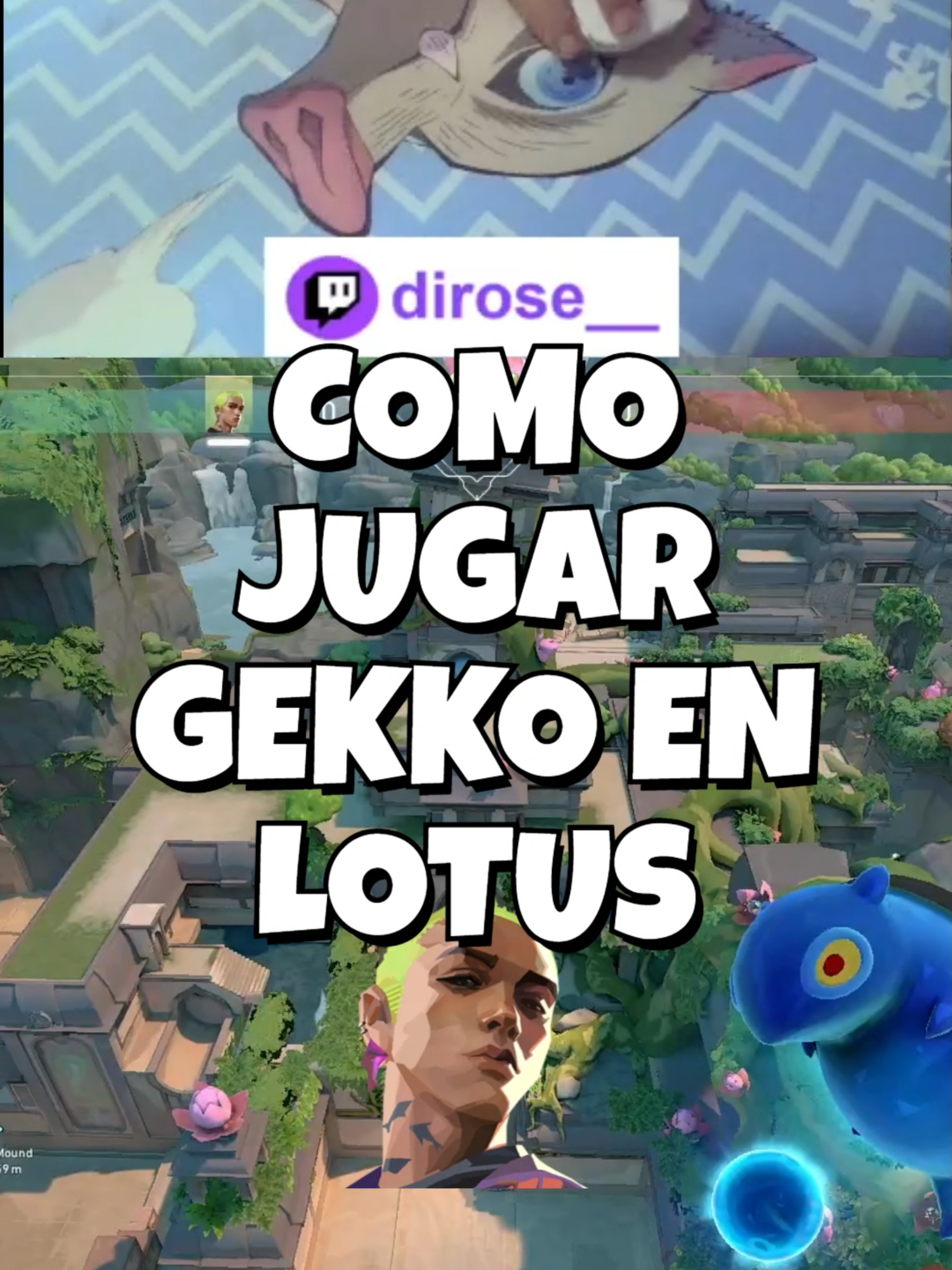 Como jugar GEKKO en LOTUS 🤩 #Valorant #valorantlatam #valorantespanol #gekkovalorant