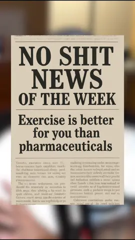 Exercise can have better effects than using antidepressants. Do you work out every week? #fyp #MentalHealth #health #antidepressants 