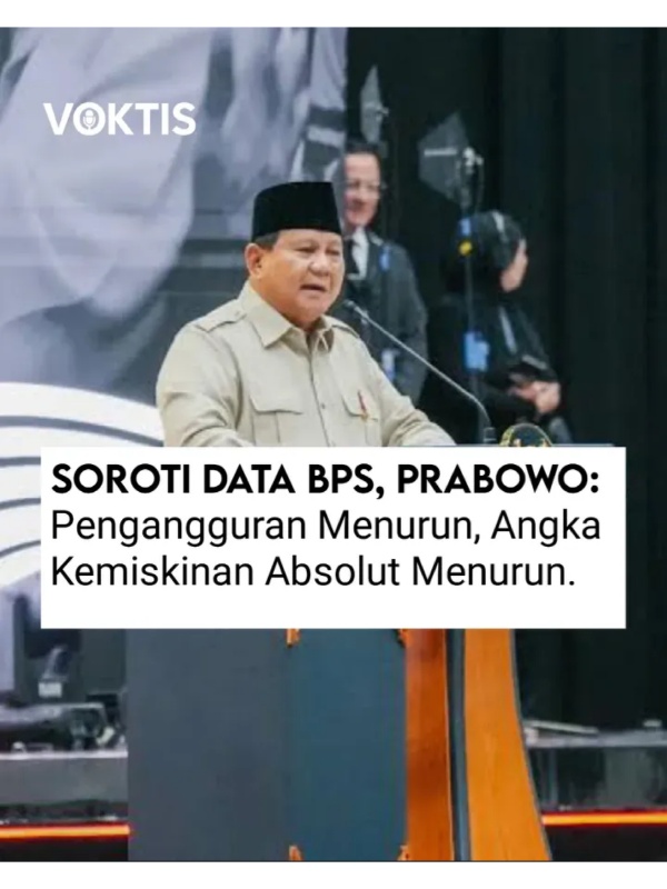 Presiden RI, Prabowo Subianto menyoroti soal penurunan pengangguran dan kemiskinan absolut di Indonesia. Ia mengatakan bahwa data tersebut disampaikan oleh kepala BPS kepadanya. Selain itu Prabowo juga menyinggung soal keberhasilan investasi Indonesia yang sudah mencapai target.  Hal ini diungkapkan Prabowo ketika berpidato dalam Kongres Partai Solidaritas Indonesia (PSI) di Solo, Jawa Tengah, Minggu (20/7/2025). Bagaimana pendapat kalian lur? Sumber :  inews.id #beritatiktok #beritaviral #beritaterkini #bps #prabowo 
