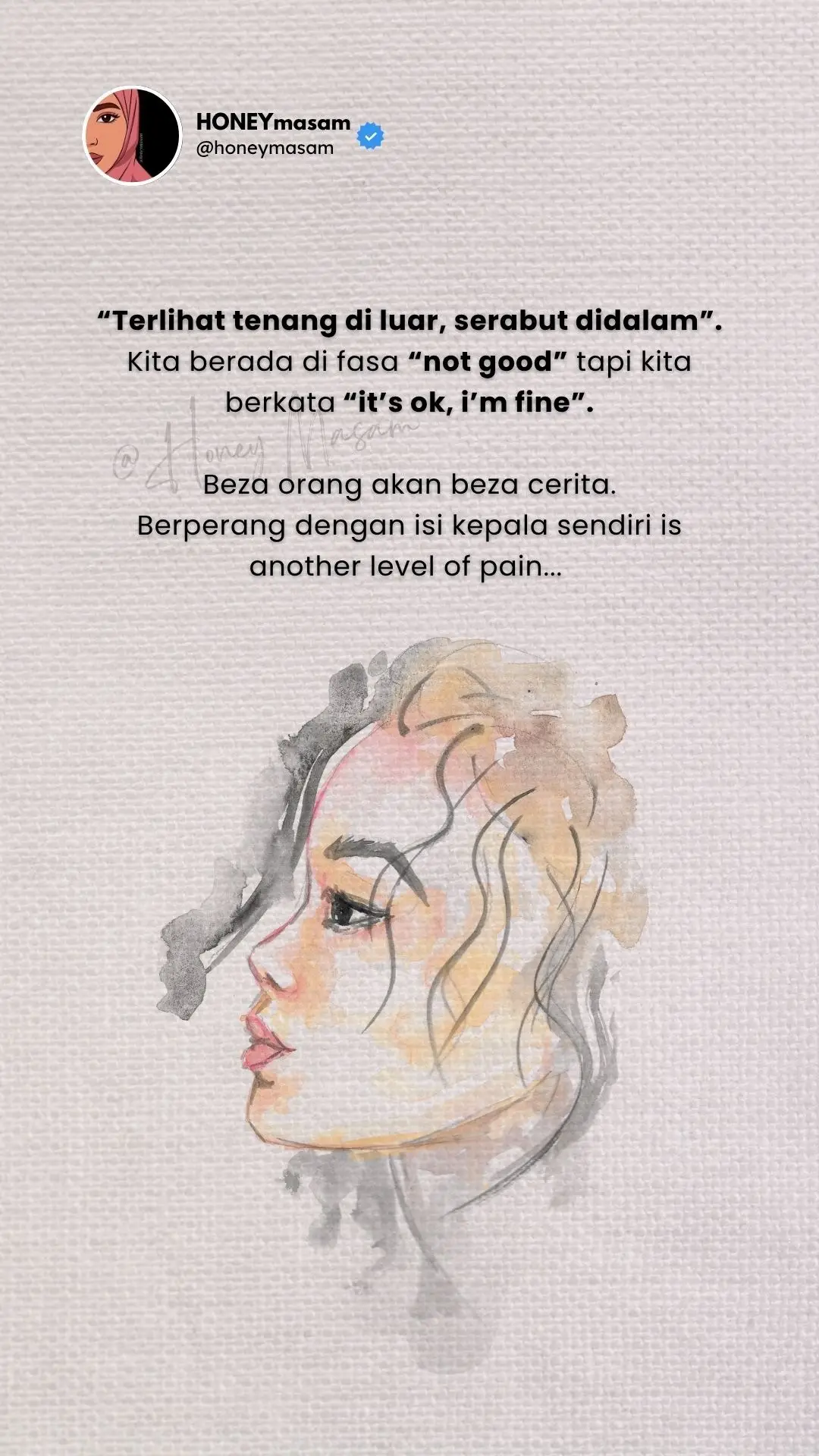 #kehidupan #ceritakita #honeymasam #hati 