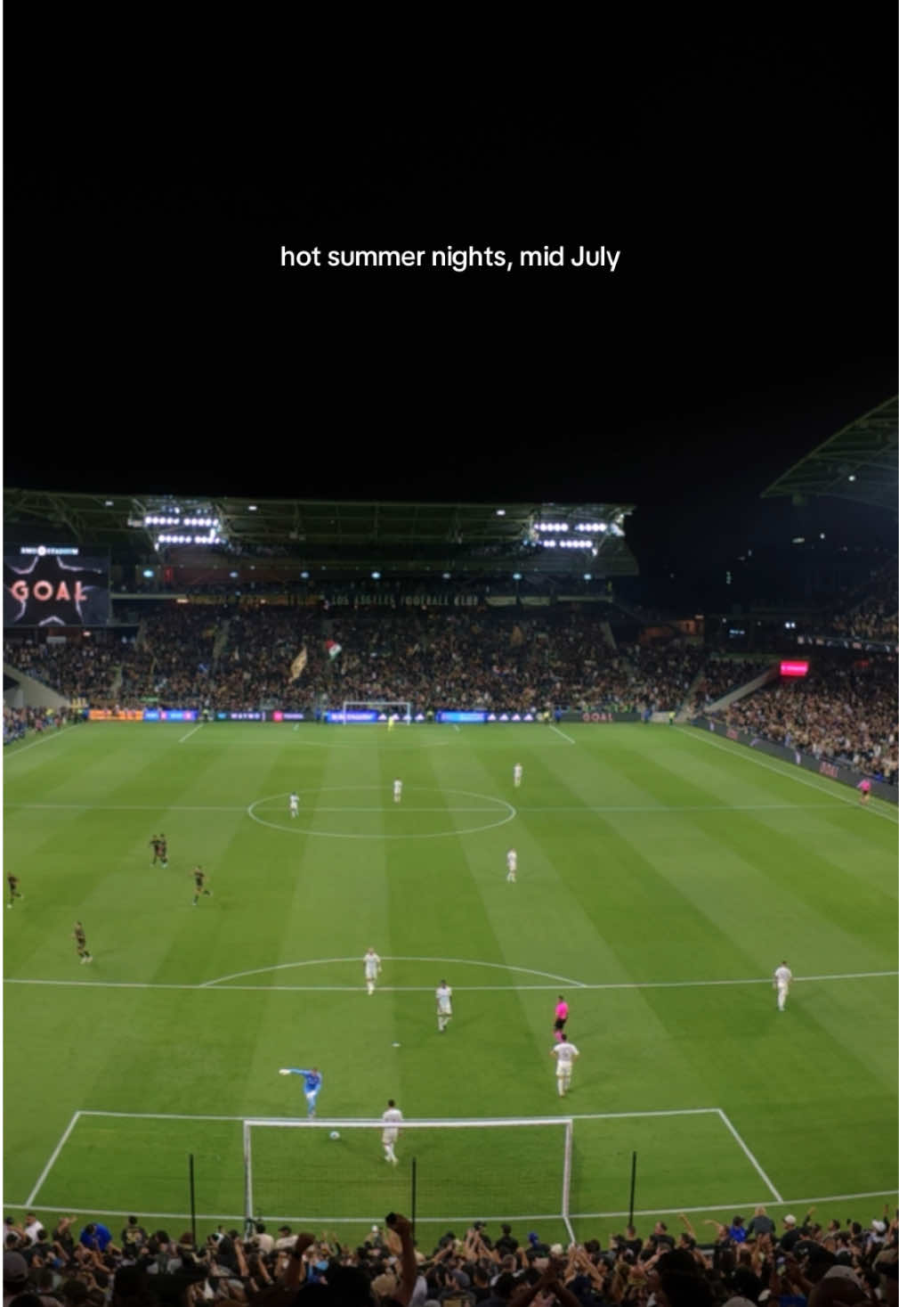 Summer nights @bmostadium  🖤💛 #LAFC #MLS #Football #midjuly #BMOStadium #LosAngeles 
