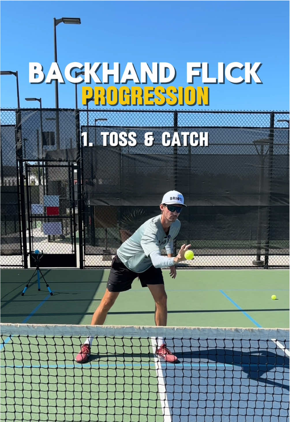 Struggle with your backhand flick? 👀 Try this 3-step drill progression: 1️⃣ Toss & Catch (find your contact point) 2️⃣ Toss & Tap (build timing + feel) 3️⃣ Tap & FLICK (snap through it!) 💥 Don’t skip steps—master the feel before the flick 💪 #pickleball #pickleballtiktok #pickleballislife #pickleballhighlights #pickleballaddict #pickleballaddiction #pickleballplayers 
