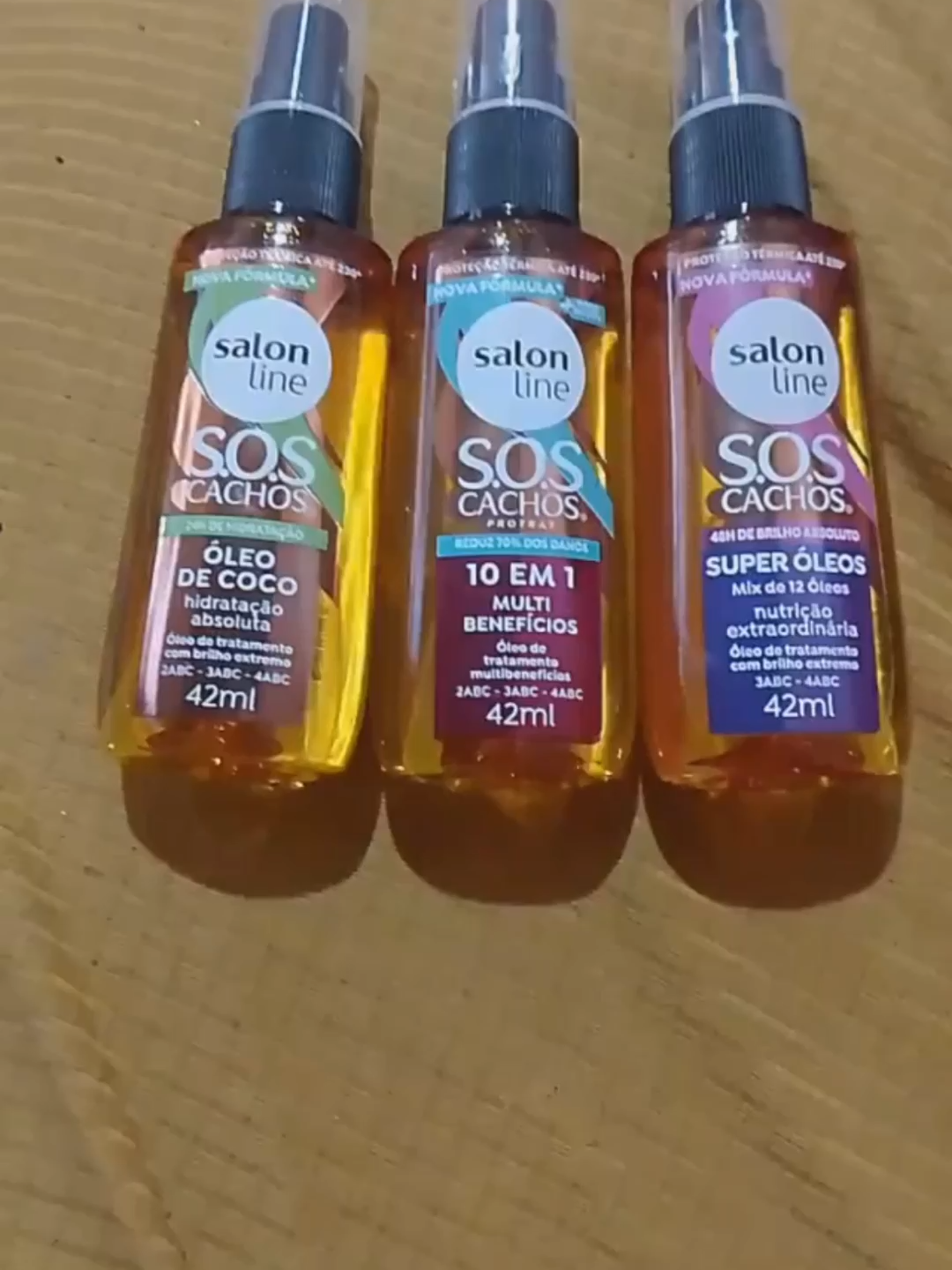 Kit com 3 óleos pra dar brilho e maciez aos cabelos! 💛 #cabelosaudavel #oleodecoco #cronograma #tiktokshop #hidratacao#salonline