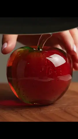Cutting a glass apple🍎 #ASMR #relax #satisfying #oddlysatisfying #asmrsounds #asmrvideo #satisfyingvideos  #cuttingasmr 