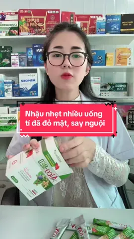 Nhậu nhẹt nhiều uống  tí đã đỏ mặt, say nguội. Đừng lo đã có giải rượu Alcomed. #dsanhhoa #giairuou #nhậu #namgioi 