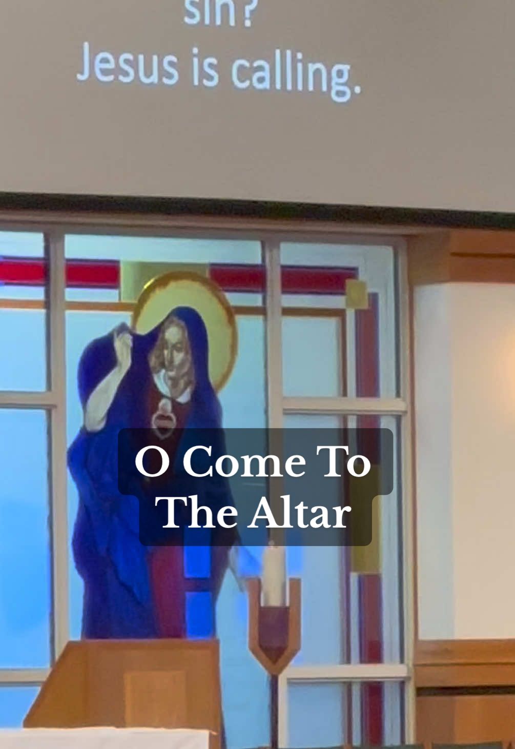 Brother’s voice is heavenly #ocometothealtar 
