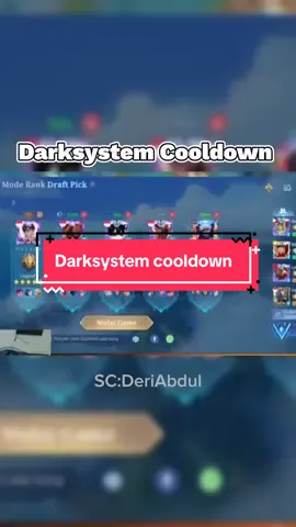 Darksystem itu ada cuma lagi cooldown aja SC:@Deri Abdul✳️ #MLBBMysticMeow #MLBBDinoPlanet #MLBBALLSTAR #fyp #foryoupage #foryou #xyzbca #mlbbcreatorcamp #beranda #trending #tiktok #mobilelegendsbangbang 