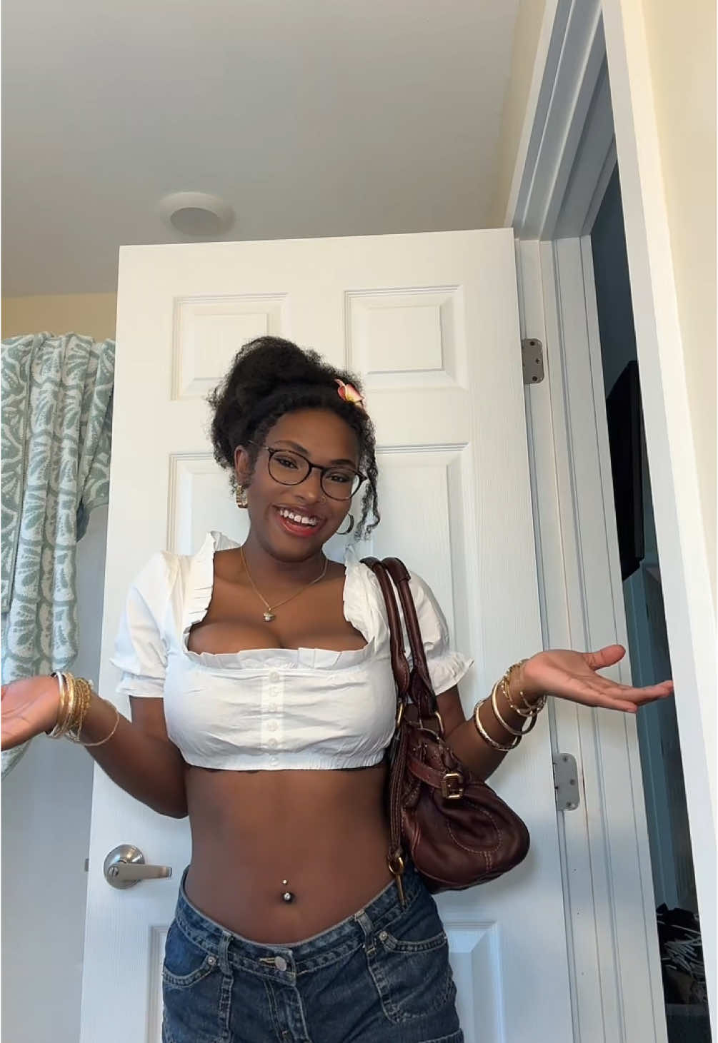 today’s fit! #fyp #fashiontok #fashioninspo #fitcheck #OOTD #viral #foryou #foryoupage #bagreview #whatsinmybag #designerbags #vintage #earthyblackgirl #chloepaddington #lanadelrey #grwm 