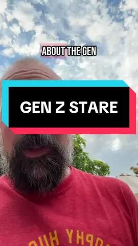 The #genzstare is a magical privilege because given the cards they were dealt, it’s honestly the best outcome the rest of us could ask for. #generation #z #genz 