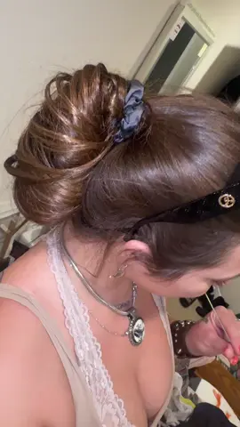 I like when it naturally throughout the day creates itself #messy #bun 
