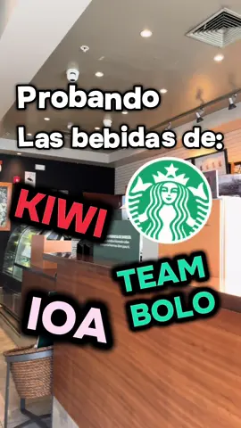 🥤 Probando las bebidas virales 🤯🤯 #ioa #kiwi #teambolo #starbucksdrinks #perú #viral #fyp #starbucksperu #couple @Pablo Yzarra 
