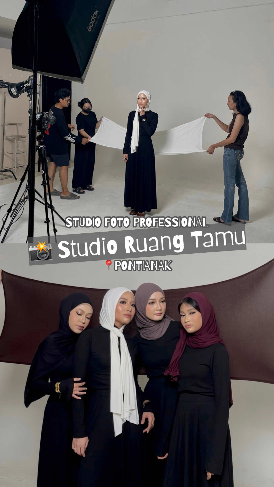 #WheretoGoinPNK 📸 Studio Ruang Tamu 📸 Not your ordinary studio, ini tempatnya para konten creator dan profesional ngumpul👀 ✅ Portofolio MUA & hairdo? Bisa ✅ Foto katalog atau produk? Bisa bangeeet ✅ Lightingnya natural + set-nya estetik, cocok buat hasil yang clean & standout! Kalau kerjaan kalian butuh visual yang rapi dan niat, wajib cobain ke sini deh.  📍Jl. Karya Baru, Pontianak #WheretoGoinPNK #pnkgo #pontianakcityguide #pontianak #photostudio #aesthetic #muapontianak #fyp #trending 