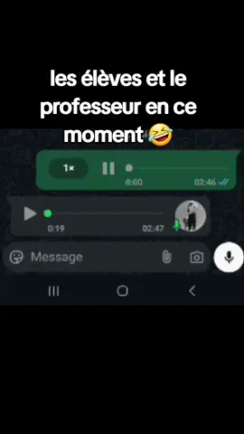 les élèves et le professeur 🤣😂
