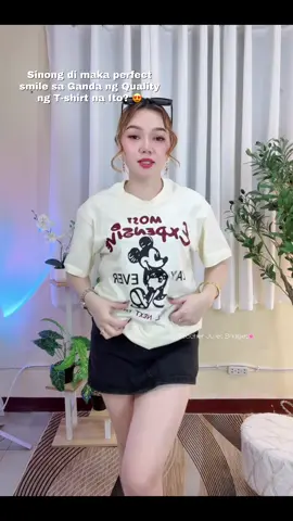 Super ganda ng t-shirt! #fyp #purecotton #tshirt #oversizedshirt #cuteshirt 