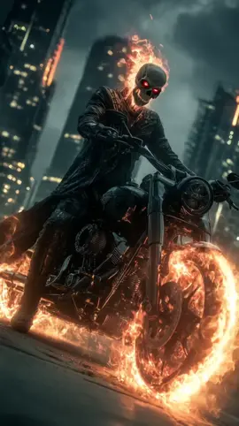 Ghost-Rider #ai #aiart #horror #skullart #darkart #shortsreels #midjourneyv7 #mjvideo 