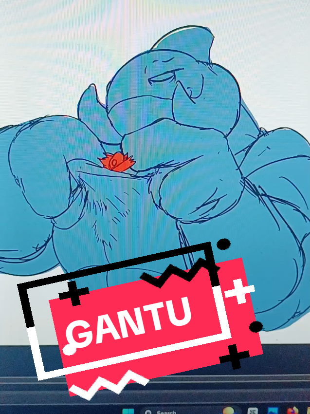 I FINALLY DREW MY GIANT ALIEN HUSBANDO GANTU #tinyraptor #rageraptor #gantu #liloandstitch #liloandstitchgantu #giant #macromicro 