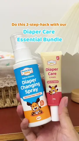 Rashes no more with our Diaper Care Essentials Bundle! ✨ Watch this video to learn how to prevent rashes and skin irritations with our Diaper Changing Spray and Diaper Care Cream for only P225! 🍃 Grab yours now! #MooseGearBaby  #TrustedByParentsLovedByBabies 