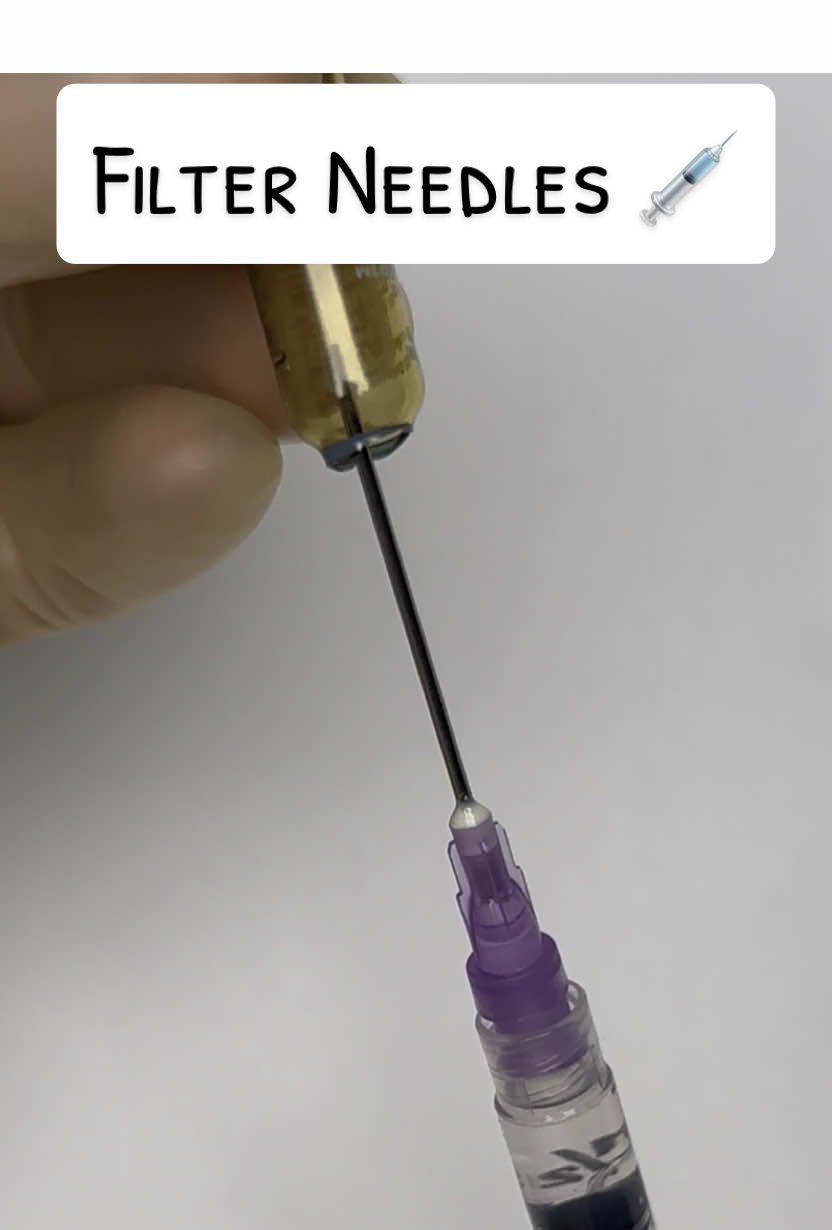 Filter Needles 😷💉 #1min #funfacts #LearnOnTikTok #suture #suturing #stitches #surgery #stem #STEMTok #surgeonsoftiktok #surgeontok #vet #veterinary #medicine #medicaltiktok #needles #injection #technique #vetsoftiktok #veterinariansoftiktok #vetstudent #vetschool #doctor #doctorsoftiktok #medicalstudent #medicalschool #nurse #nursingstudent #nursingschool #vettechlife #vettechtok #vettechsoftiktok #vettech #LifeHack #hack #greysanatomy