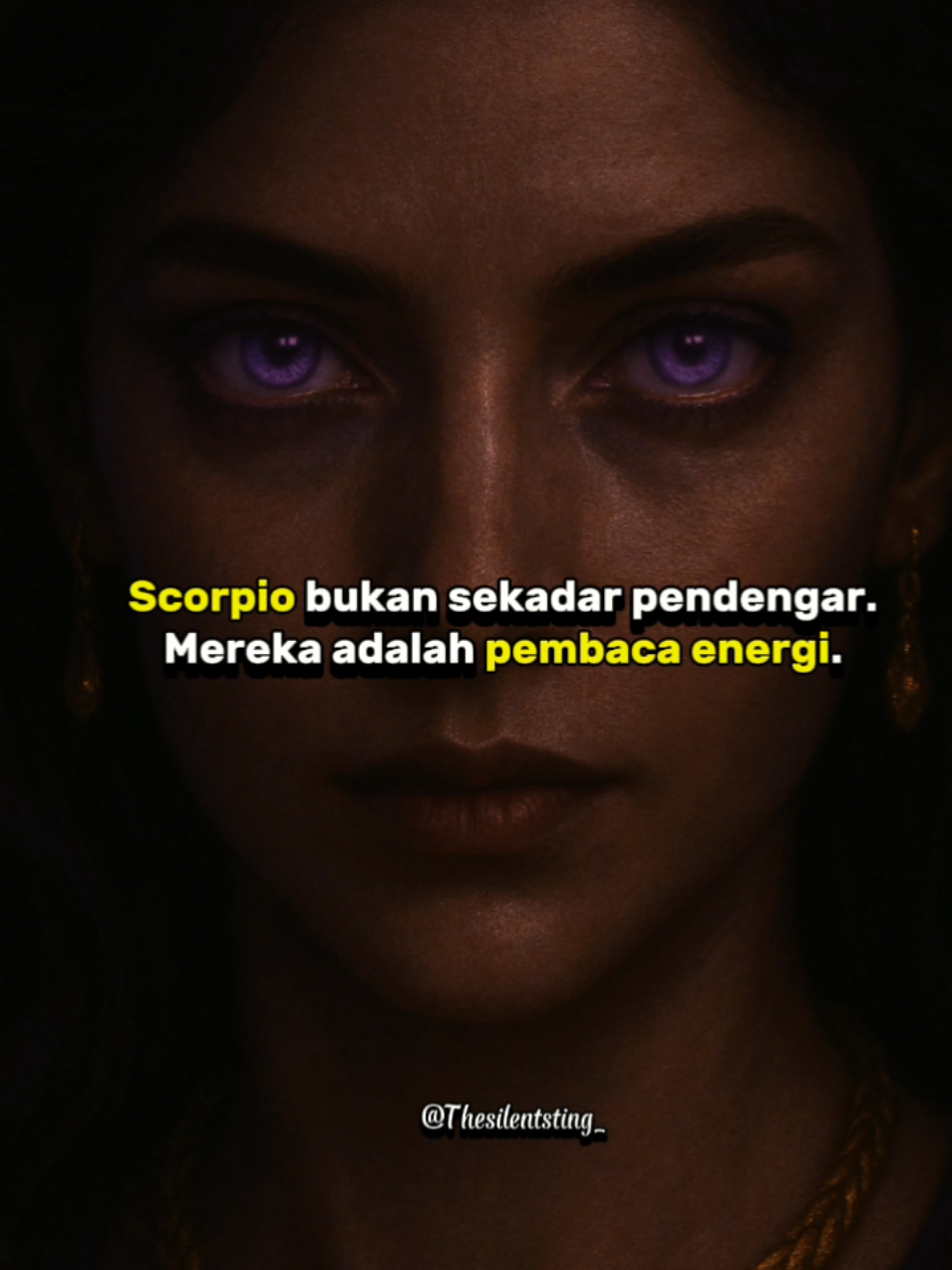 ♏ Itulah seni Scorpio... Menguasai tanpa menyentuh. Membaca tanpa bertanya.